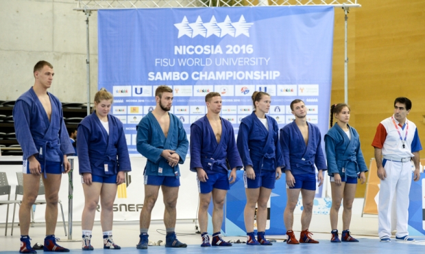 Сборная России стала победителем командных соревнований Чемпионата мира по самбо среди студентов 2016