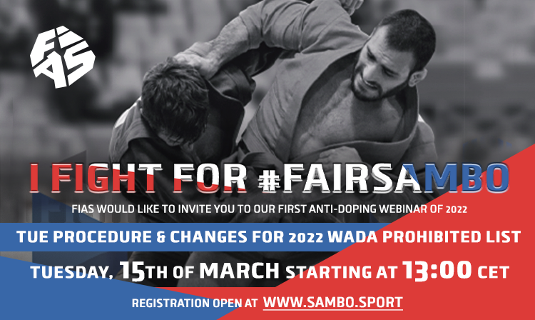 FIAS Anti-Doping Educational Webinar on March 15