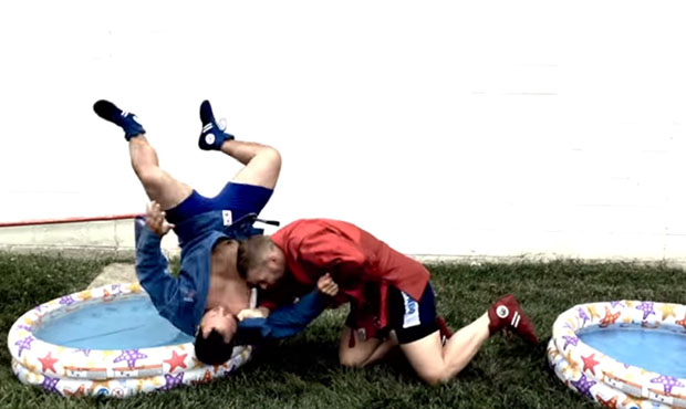 Wrestlers from the United States participated in ALS Ice Bucket Challenge