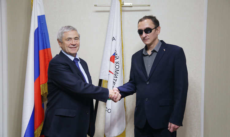 Достигнута договоренность о сотрудничестве между фондом «Самбо слепых» и Паралимпийским Комитетом России