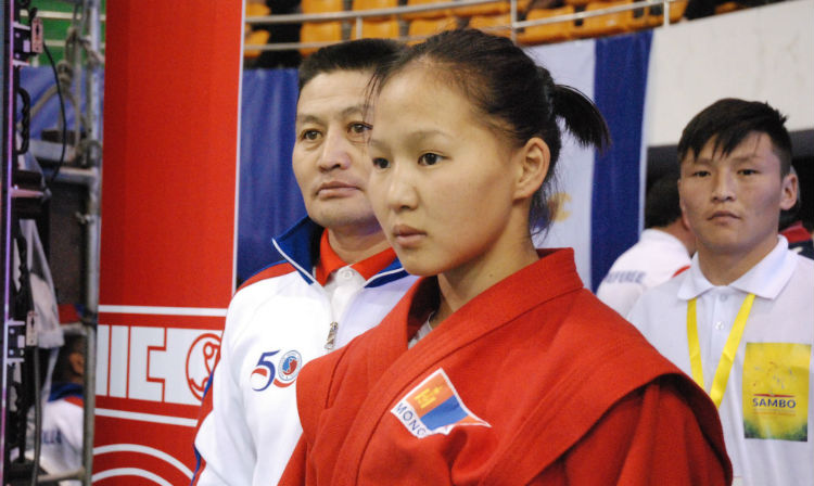 Draw of the third day of the Asian Sambo Championships in Mongolia