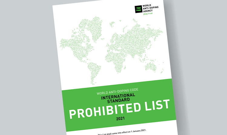 2021 WADA Prohibited List is in force from 1st of January