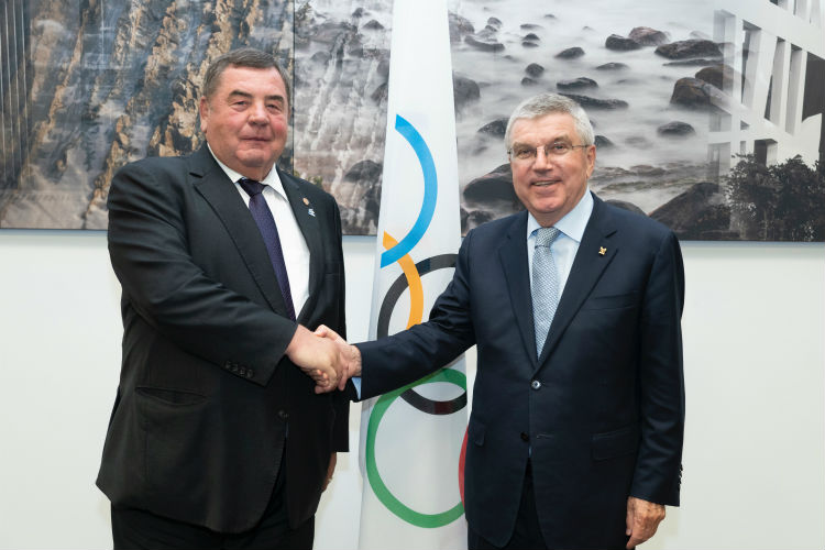 The IOC President Thomas Bach welcomes FIAS into Olympic Family