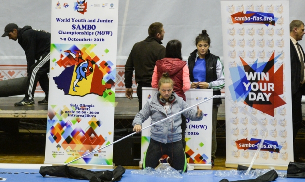 Draw of the 1st day of the World Youth and Juniors Sambo Championships in Romania