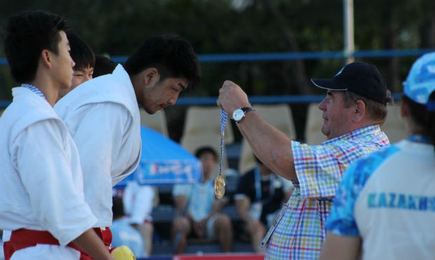 The first sambo medals of Asian Beach Games in Thailand