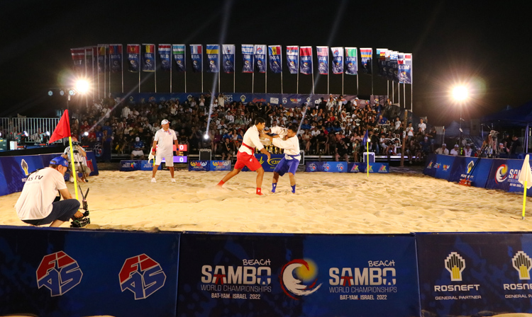 Draw of the 2nd day of the World Beach SAMBO Championships in Israel