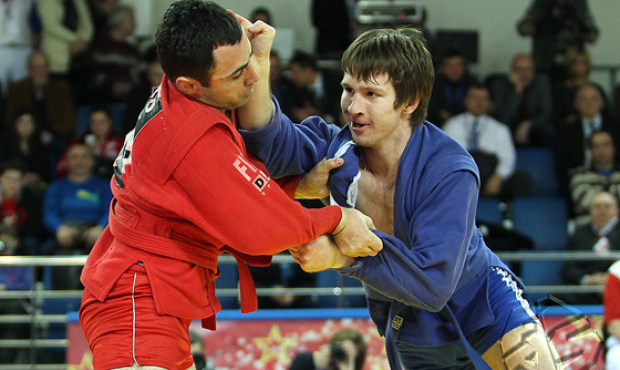 Winners and runners-up of the first day of the stage of A. Kharlampiev Memorial World Cup