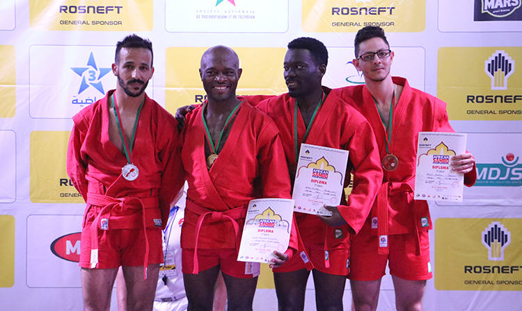 Winners of the 1st Day of the African SAMBO Championships