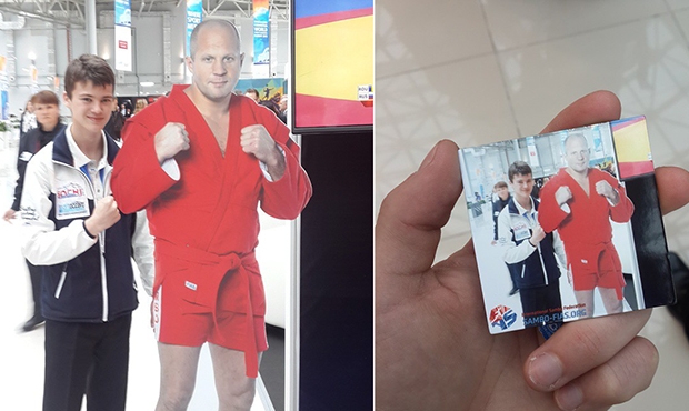 FIAS´s stand at the SportAccord exhibition: Fedor Emelianenko, Instagram and the hashtag #Sambo2015