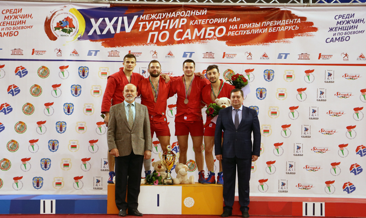 Победители 2-го дня Международного турнира по самбо в Беларуси