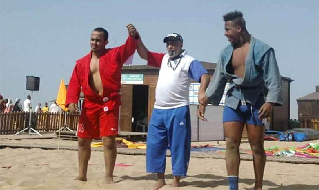 The first beach SAMBO tournament in Morocco took place at the most popular beach of Casablanca