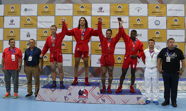 Medalists of the 1st Day of the Pan American SAMBO Championships