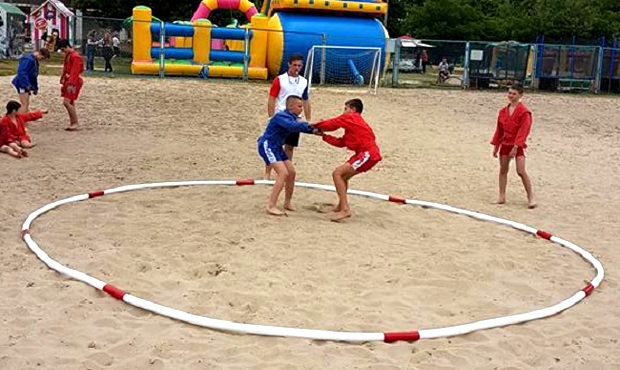 Beach sambo recreation in Kharkov