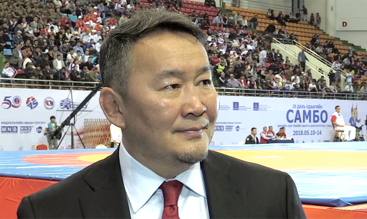 Khaltmaagiin Battulga: "Mongolian People Enjoy SAMBO Very Much"