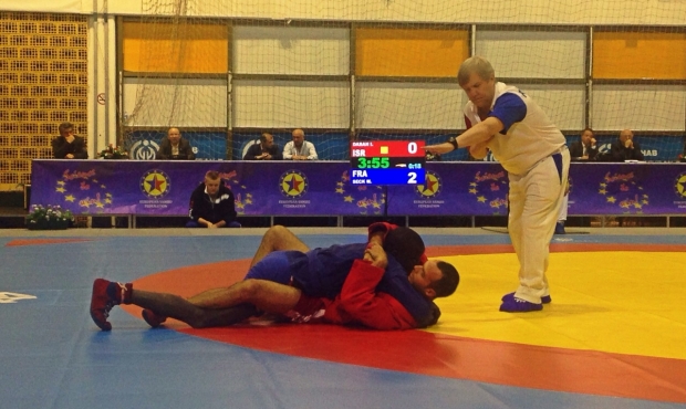 Winners and prize-winners of the second day of the European Sambo Championships among Youth and Juniors 2015