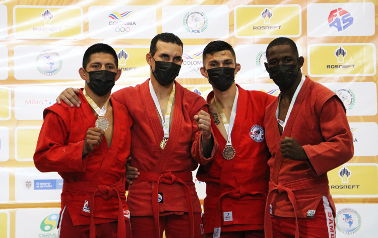 Winners of the 2nd Day of the Pan American SAMBO Championships in Colombia