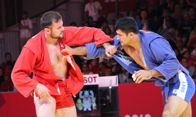 Reflections Of The Prize Winners Of The Second Day Of The SAMBO Tournament At The Asian Games In Jakarta