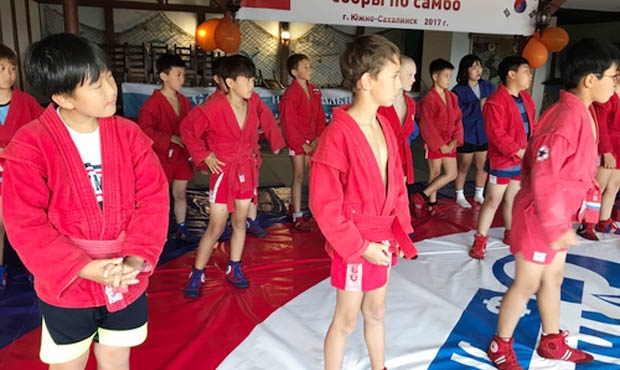 Young Korean SAMBO athletes held a training camp in Russian Yuzhno-Sakhalinsk