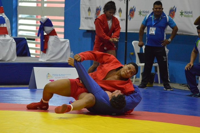 Winners of the 2 day of the Sambo Tournament at the Central American Games in Managua