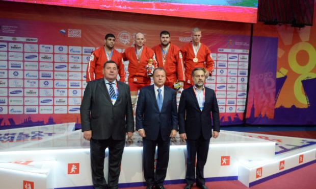 Президент СпортАккорда Мариос Визер на самбистском турнире II Всемирных Игр боевых искусств в Санкт-Петербурге