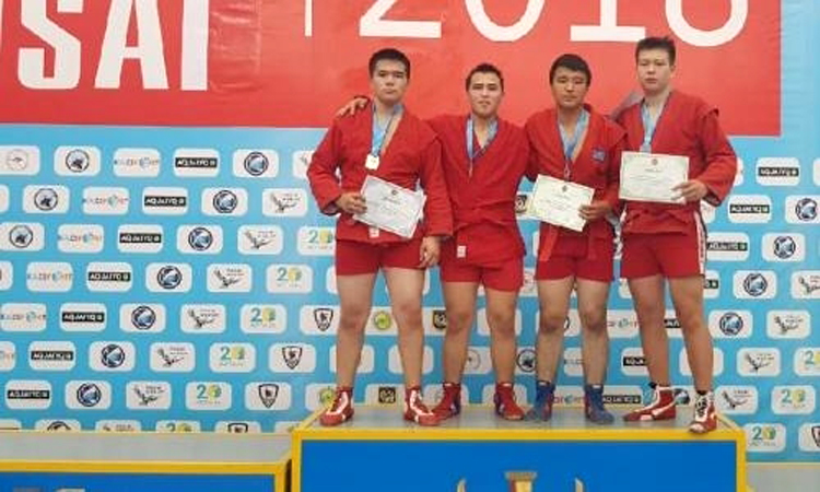 Чемпионат Казахстана по самбо среди кадетов прошел в городе Аксай