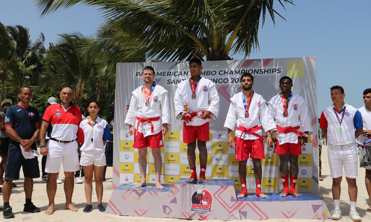 Medalists of the Pan American Beach SAMBO Championships