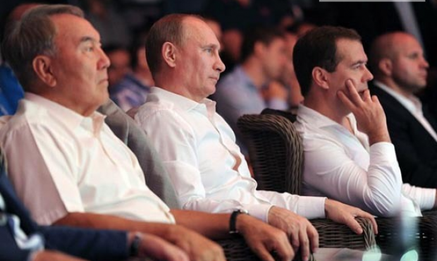 Russian President Vladimir Putin at an International Tournament in professional Combat SAMBO in Sochi