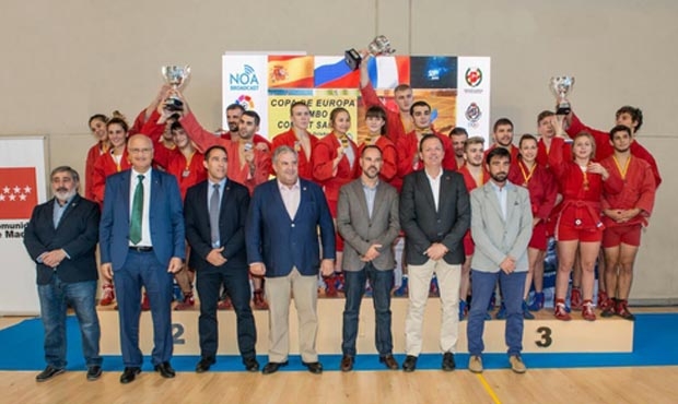 RUSSIAN NATIONAL TEAM WON IN THE TEAM EVENT AT THE EUROPEAN SAMBO CUP