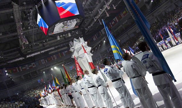 Meeting of Vasiliy Shestakov, FIAS President, and Marius Vizer, IJF President