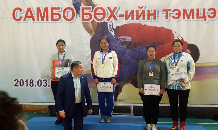 A Female Judge Won The SAMBO Championships Among Police Forces In Mongolia