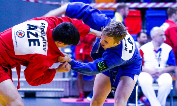 Winners of the 2 Day of the European Youth and Junior Sambo Championships in Prague