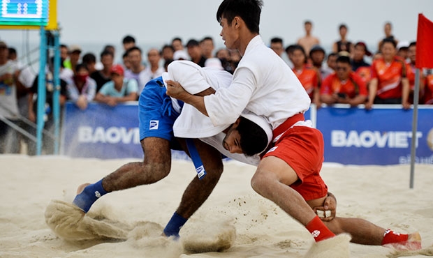 Results of the second day of the sambo tournament at V Asian Beach Games in Danang, Vietnam