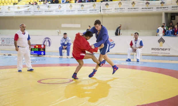 Winners of the First Day of the World Cadets Sambo Championships 2016 in Limassol