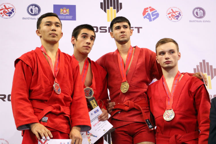 Winners of the 1st Day of the Youth and Juniors SAMBO Championships in Tbilisi