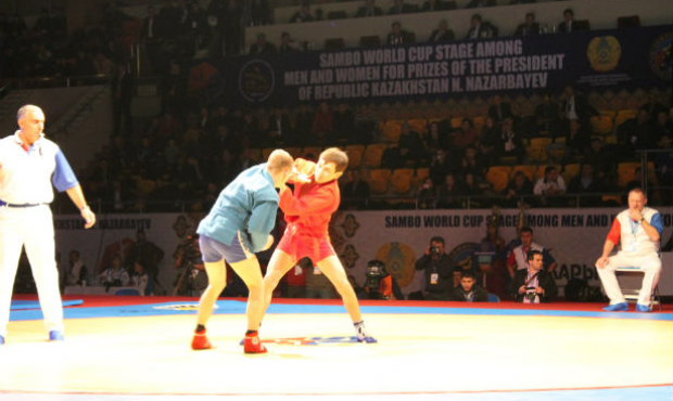 Sambo World Cup Stage 2014 in Kazakhstan. The main prize is a car