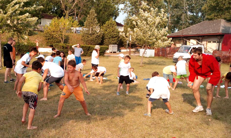 Hungarian Sambists Taught Children Self Defense Techniques At The Summer Camp International Sambo Federation Fias