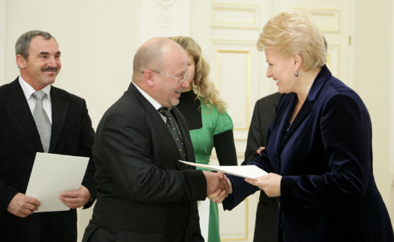 Эдуардас Рудас на встрече с Президентом Литвы Дали Грибаускайте