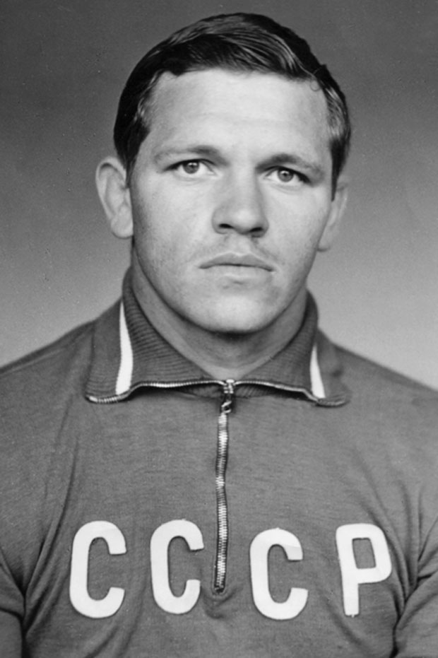 V.N.Rukhledev in the uniform of a member of SAMBO national team of the Soviet Union.