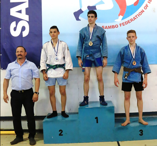 Самбо Израиль Чемпионат Израиля 2015 награждение самбистов Юрий Труфанов