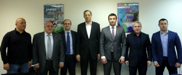 Министр спорта и по делам молодежи Армении Габриэль Казарян посетил московский офис Международной федерации самбо.