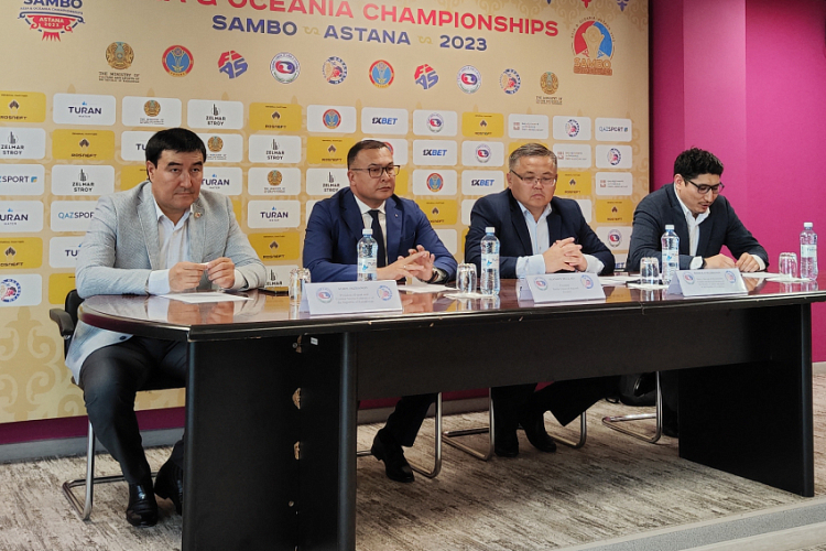 Press conference on the eve of the start of the Asia and Oceania SAMBO Championships was held in Astana