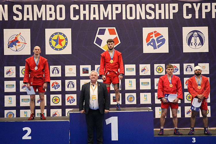 Winners of the 2nd Day of the European SAMBO Championships 2025 in Limassol