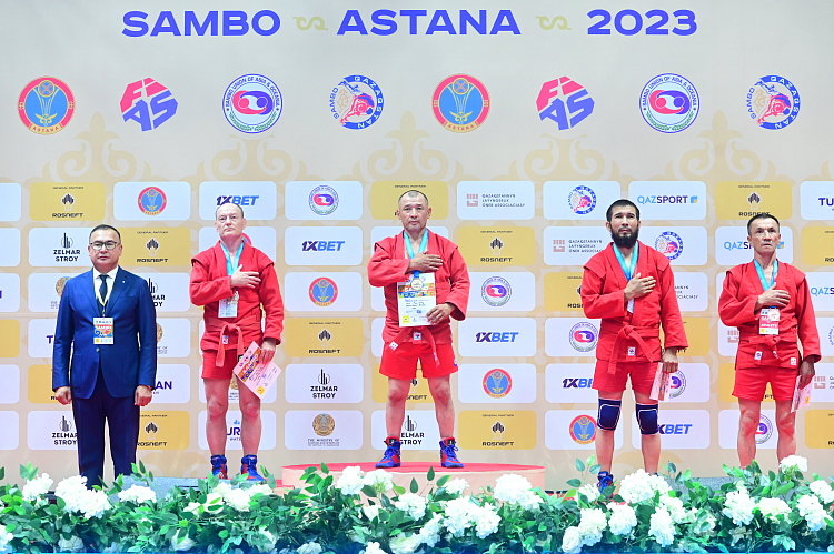 Winners of the 1st Day of the Asia and Oceania Sambo Championships 2023