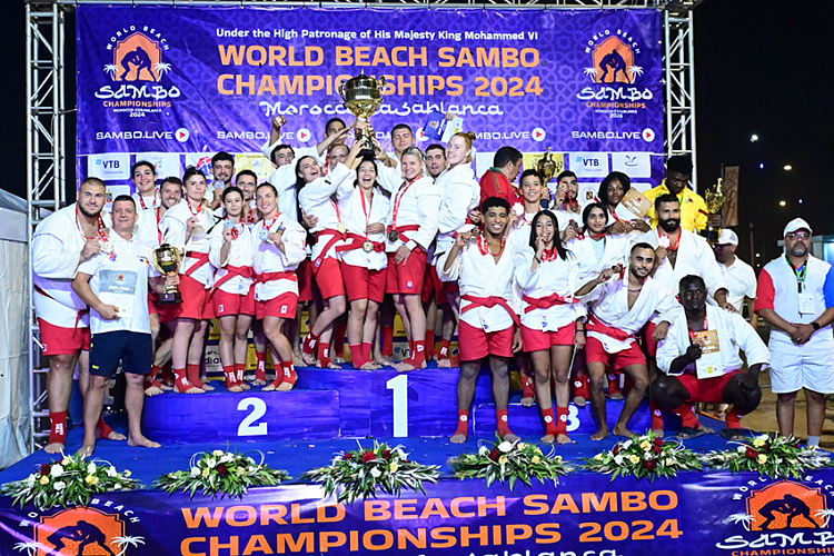 The winner of the World Beach SAMBO Championships among mixed teams was determined in Morocco