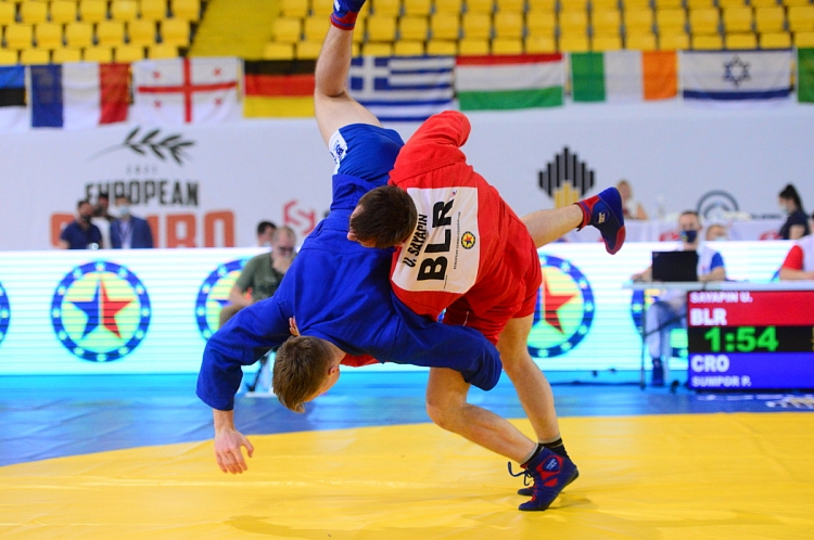 Winners of the 1st day of the European SAMBO Championships in Limassol