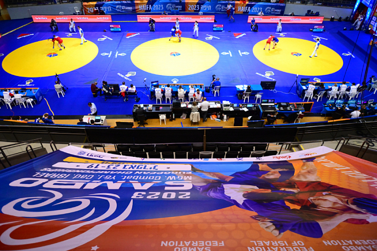 Draw of the 3rd day of the European Cadets, Youth and Junior SAMBO Championships 2023