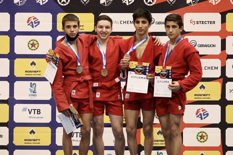 The results of the 1st day of the European Cadets SAMBO Championships