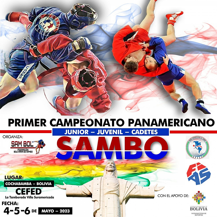 The first ever Pan American Cadets, Youth and Junior SAMBO Championships will be held in Bolivia