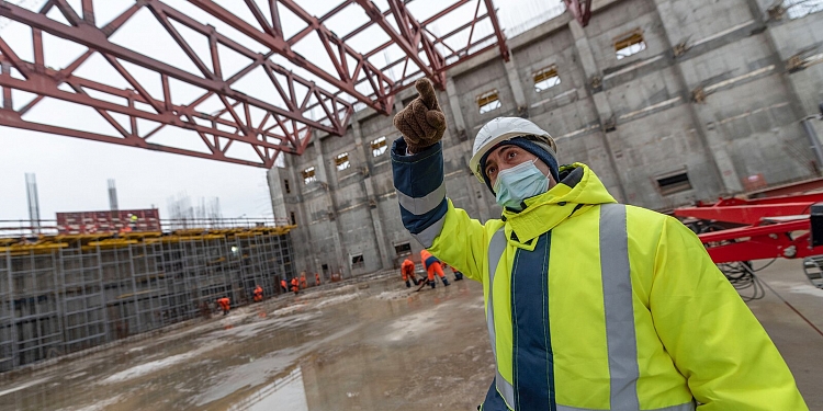 Installation of metal structures of the International SAMBO and Boxing Center has been completed in Moscow