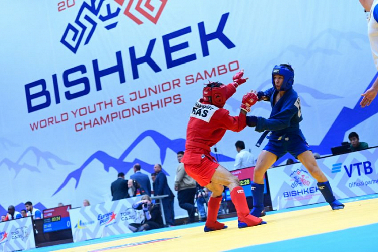 Winners of the 3rd Day of the World Youth and Junior SAMBO Championships 2023 in Kyrgyzstan